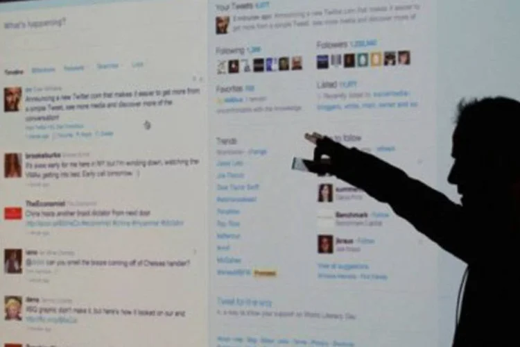 Estudo revelou que 46% das companhias usam as funcionalidades do Twitter para monitorar o mercado (Justin Sullivan/AFP)