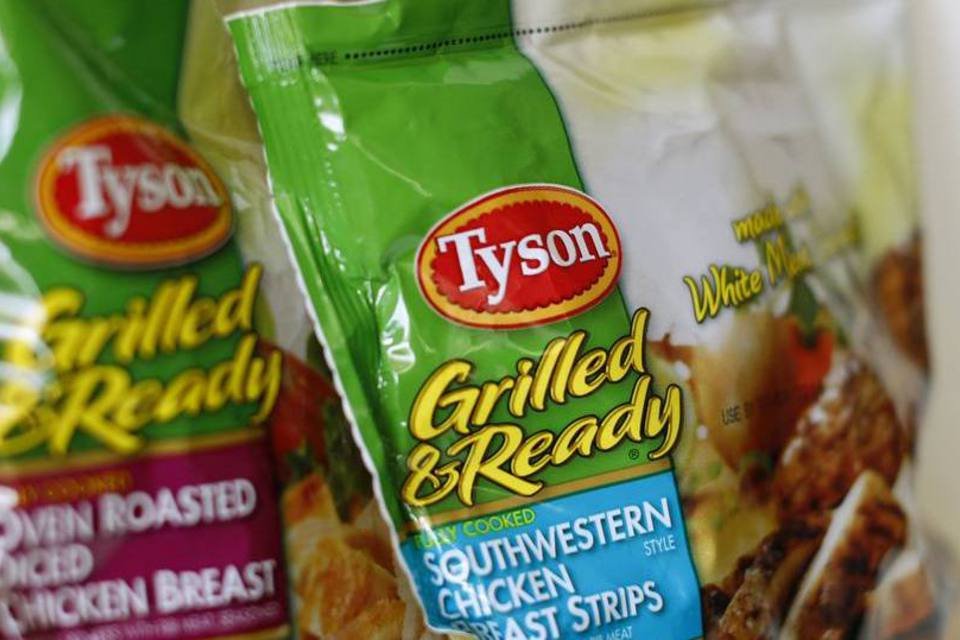 Tyson Foods: norte-americana do setor de carnes divulgou nesta segunda-feira, 5, que teve lucro líquido de US$ 676 milhões, ou US$ 1,84 por ação, no terceiro trimestre fiscal de 2019 (Mike Blake/Reuters)