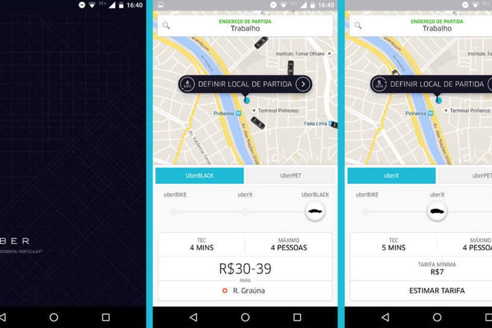 Pagamento em dinheiro no Uber passa a valer em São Paulo