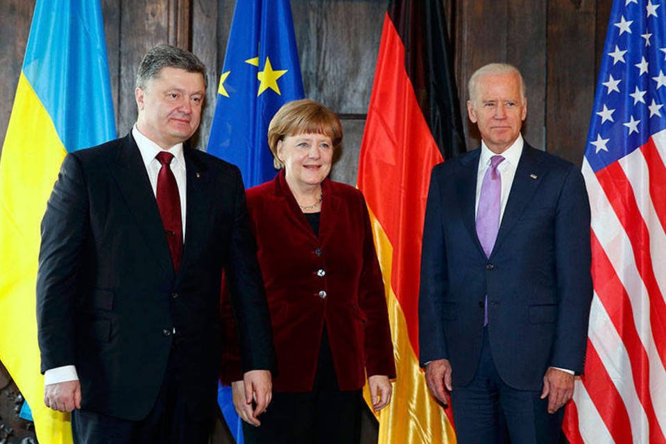 Merkel, Poroshenko e Biden se reúnem para debater Ucrânia