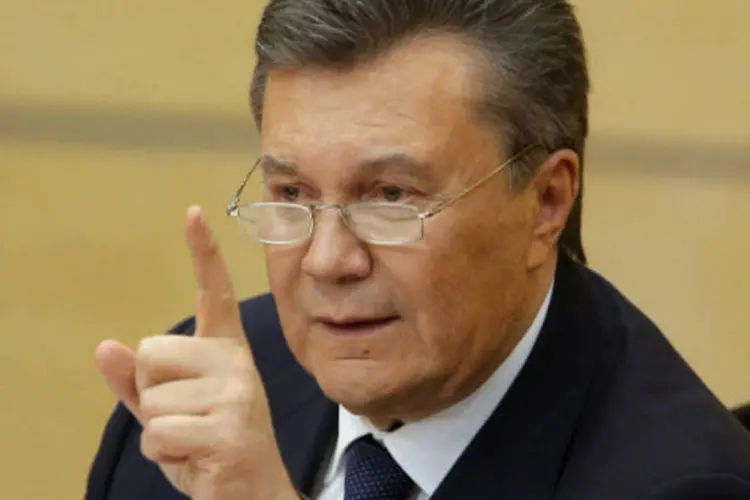 
	Viktor Yanukovich:&nbsp;&quot;a&nbsp;Ucr&acirc;nia come&ccedil;a a lembrar a Alemanha de Hitler&quot;
 (Maxim Shemetov/Reuters)
