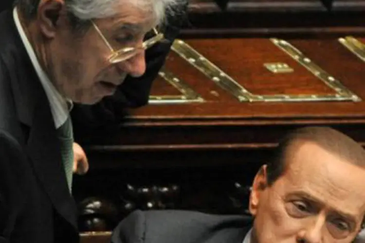 Umberto Bossi é sócio de Berlusconi na coalizão de centro-direita no poder
 (Alberto Pizzoli/AFP)