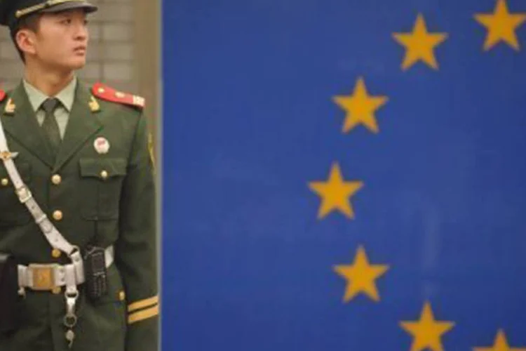 A 14ª reunião entre China e UE, inicialmente prevista para outubro, foi adiada   (Peter Parks/AFP)