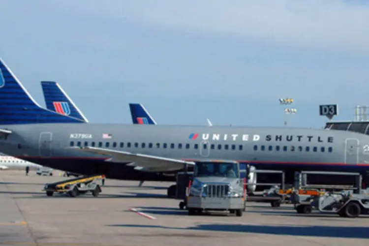 Avião da United Airlines: fusão da maior empresa aérea do mundo está concluída (.)