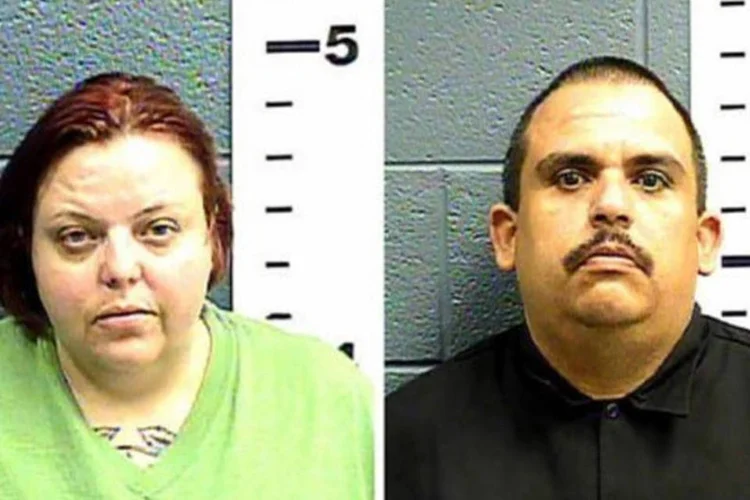 
	Cindy Patriarchias, 33 anos, e Edmond Gonzales, 37: o casal ia ao cinema em uma escola pr&oacute;xima acompanhado dos outros tr&ecirc;s filhos
 (AFP)