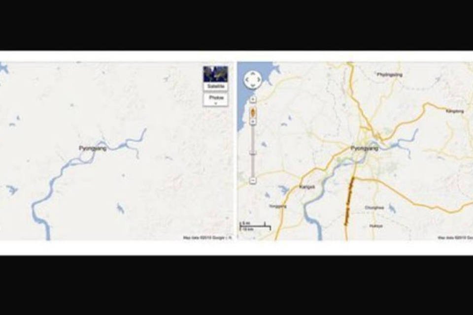 Google atualiza mapa da Coreia do Norte com prisões