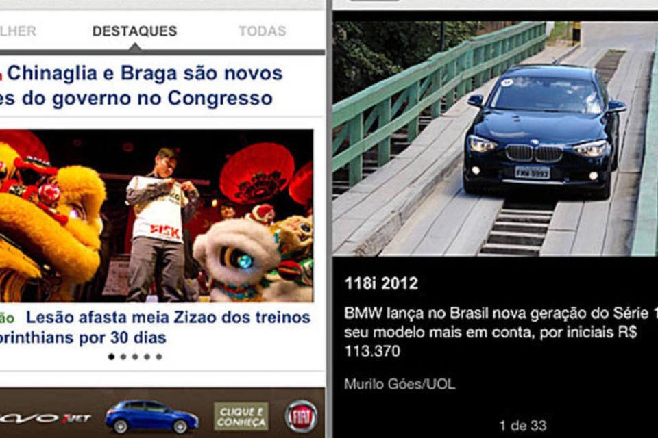 Portal UOL lança aplicativo de notícias para o iPhone