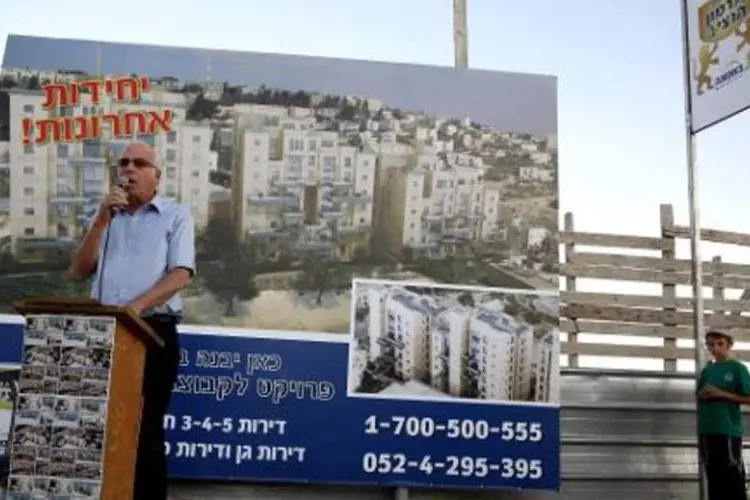 O ministro da Habitação de Israel, Uri Ariel: "esta publicação não está relacionada à atualidade, mas se inscreve no processo normal das autorizações necessárias" (Gali Tibbon/AFP)