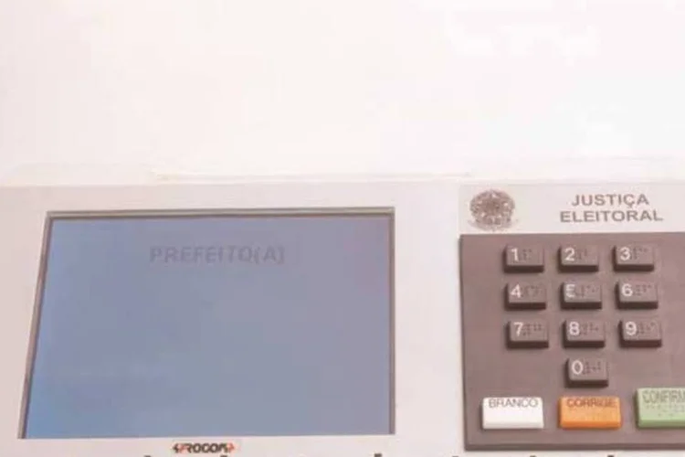 Urna eletrônica para eleições de prefeito (Arquivo/Veja São Paulo)