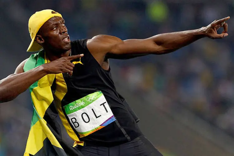 Usain Bolt é uma das personalidades do esporte que empresta seu rosto a uma campanha da associação 'It's a Penalty', voltada para conscientizar sobre o tráfico de seres humanos (Ian Walton/Getty Images)