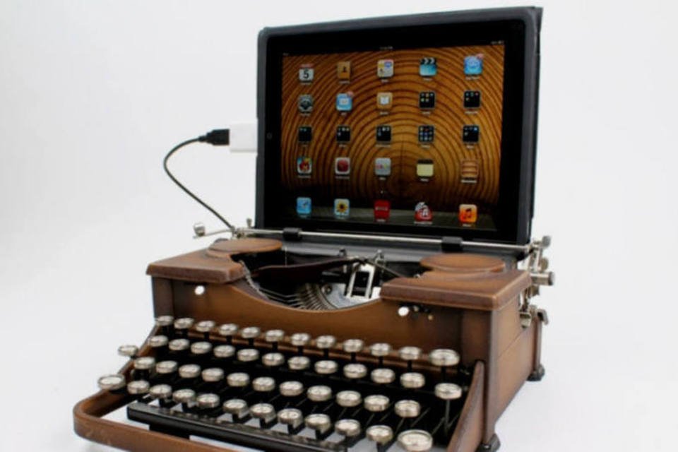 Kit transforma máquina de escrever em teclado USB