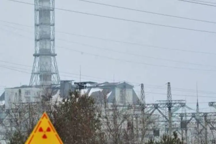Usina de Chernobyl, na Ucrânia: o maior desastre nuclear da história (Sergei Supinsky/AFP)