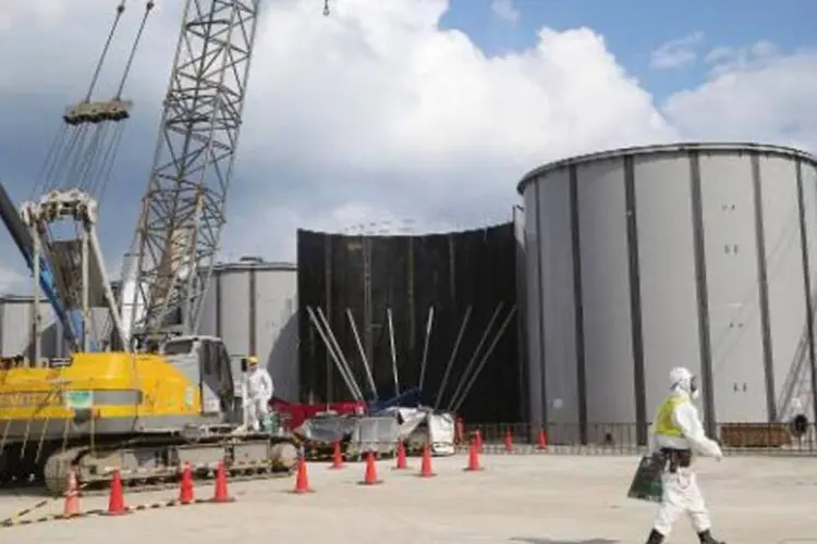 Usina nuclear de Fukushima: obras devem começar em junho, segundo porta-voz (Koji Sasahara/AFP)