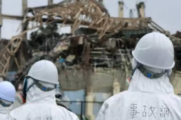 
	Usina nuclear de Fukushima: acredita-se que o material proceda das emiss&otilde;es provocadas ap&oacute;s o acidente nuclear na usina
 (AFP)