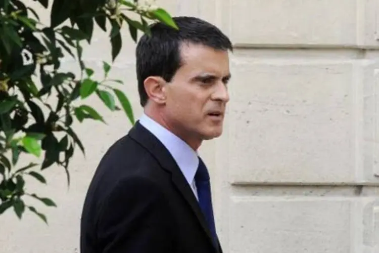 Valls lamentou em particular a ausência de uma política cambial e o fato de o Banco Central Europeu (BCE) ser 'impotente' diante da fraca inflação (Dominique Faget/AFP)