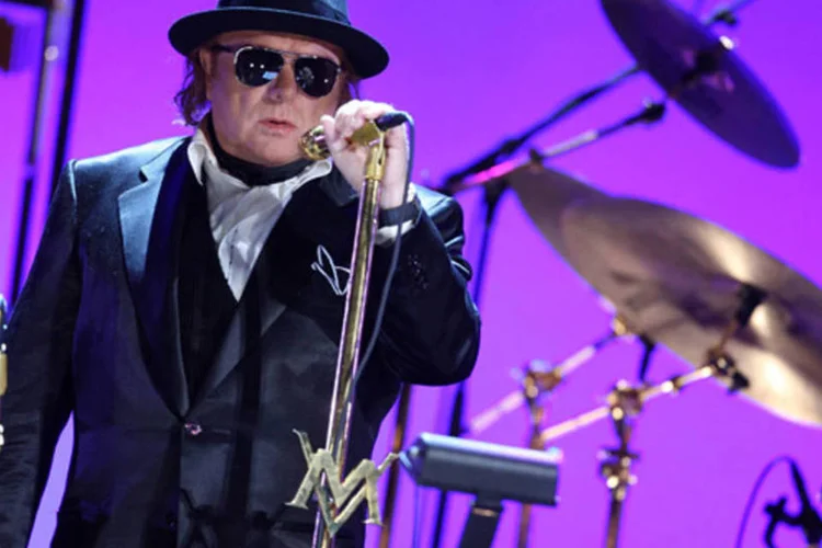 O cantor e compositor Van Morrison: "não penso em rótulos. É uma mistura, uma amálgama de toda minha música e influências" (Stephen Lovekin/Getty Images)