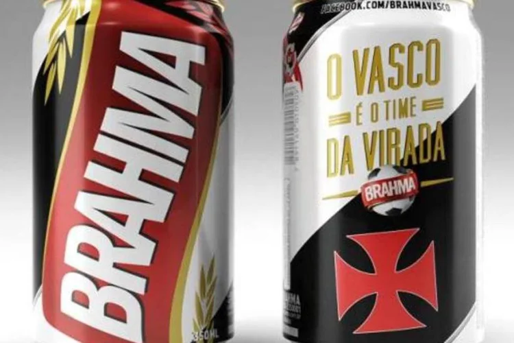 Latas da Brahma do Vasco (Divulgação)