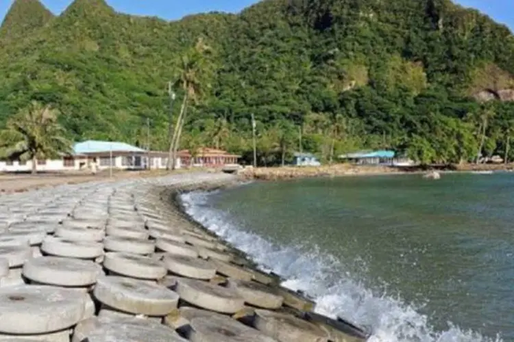 Cidade de Vatia, em Samoa: país vai se tornar neutro em carbono (Torsten Blackwood/AFP)