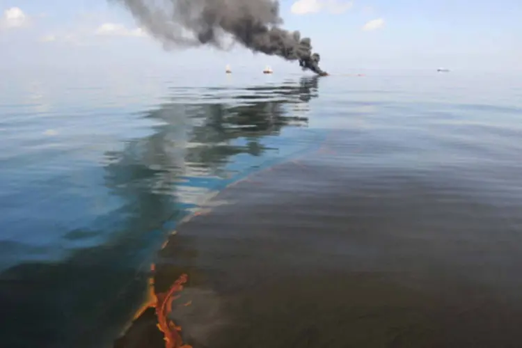 Acidente no golfo do México: BP critica a atuação da Halliburton  (U.S. Navy/Getty Images)