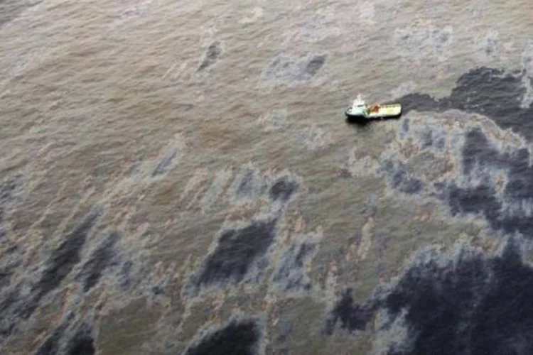 Vazamento da Chevron na bacia de Campos:  poço operado pela petroleira ficava no campo de Frade, na Bacia de Campos, litoral do Rio de Janeiro (Rogerio Santana/Divulgação/Reuters)