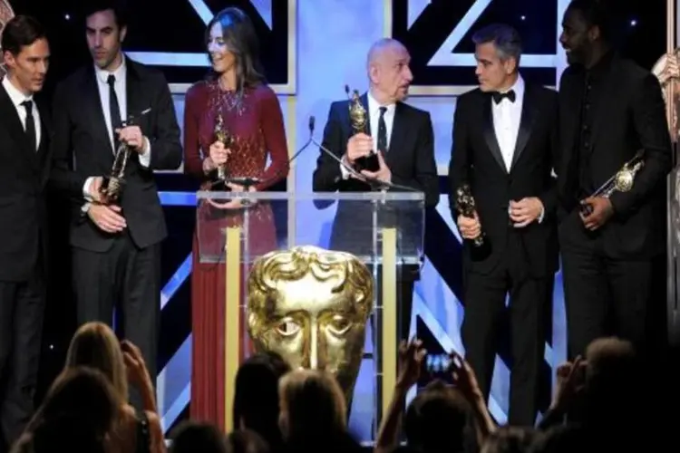 Alguns premiados: Clooney ganhou o prêmio de excelência em filme do Britannia pelo conjunto da obra (Getty Images)