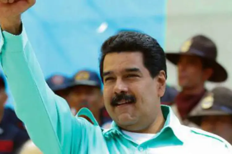 O presidente da Venezuela, Nicolas Maduro: Maduro pede ao povo americano que apele ao Congresso para que não adote sanções contra a Venezuela (AFP)