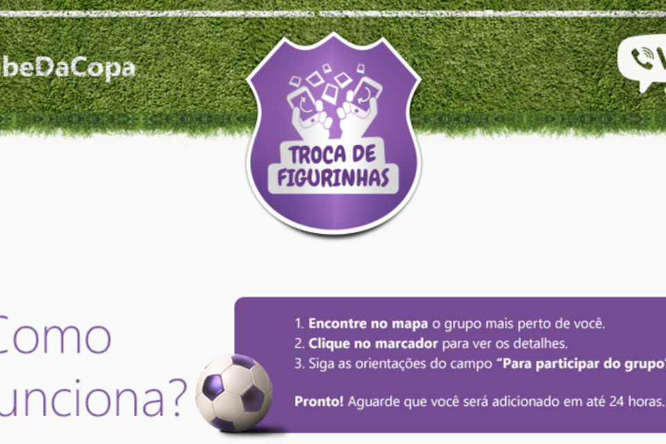 Viber lança ação para ajudar a completar álbum da Copa