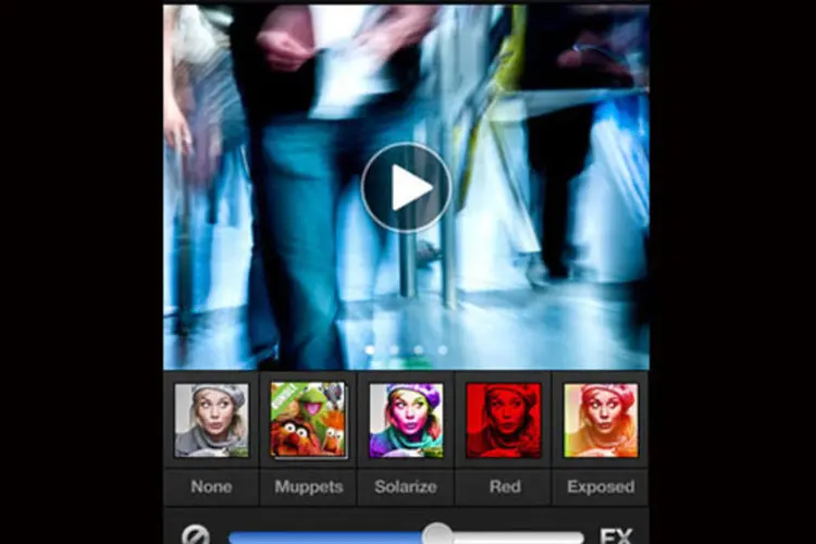 Aplicativo permite que usuários apliquem filtros, efeitos e até música aos vídeos capturados com o iPhone (Viddy)