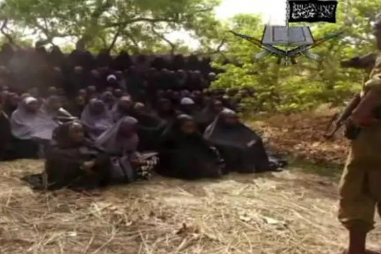Estudantes capturadas pelo Boko Haram: libertação das reféns continua incerta (Boko Haram/AFP)
