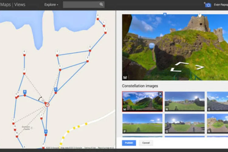 Nova ferramenta do Google: novidade permite que um usuário crie seu própio Street View para mostrar ao mundo detalhes sobre sua última viagem ou lugar favorito na vizinhança (Reprodução/EXAME.com)