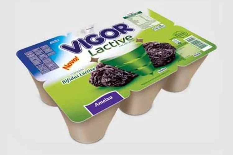 Novo Iogurte Vigor Lactive: produto está disponível nos sabores Morango, Ameixa e Sete Grãos (Divulgação)