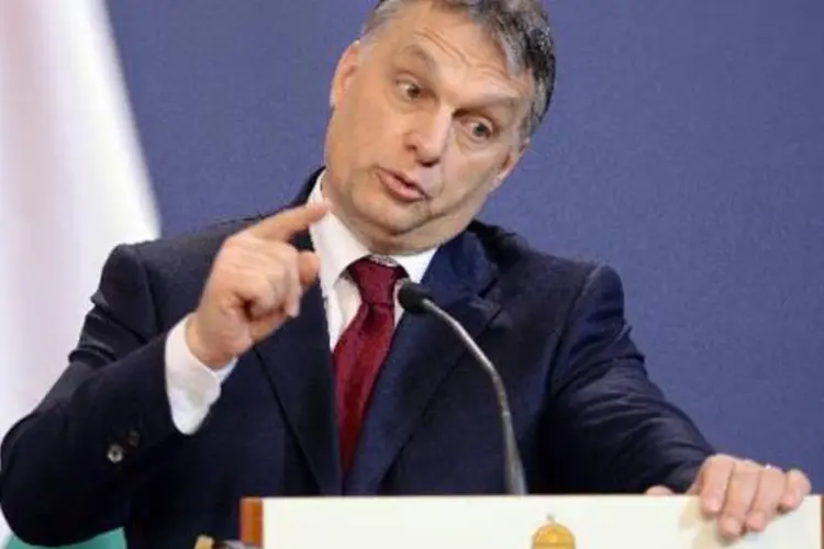 Viktor Orban, primeiro-ministro da Hungria: Orban afirmou na terça-feira que a questão da pena de morte, abolida em 1990 na Hungria, deveria ser debatida novamente (Attila Kisbenedek/AFP)