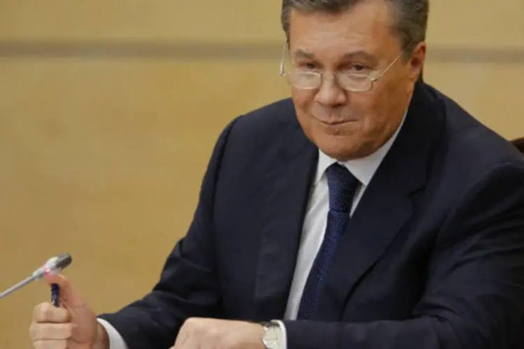 O ex-presidente ucraniano Viktor Yanukovich: 18 funcionários ucranianos foram responsáveis pelo desvio de fundos estatais durante o governo de Yanukovich (Maxim Shemetov/Reuters)