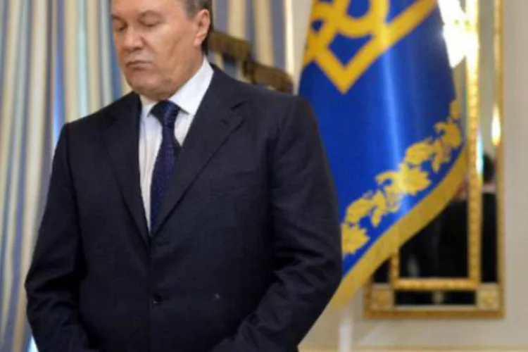 Viktor Yanukovych: "Eu decidi deixar Kiev por Kharkiv", a segunda maior cidade da Ucrânia, no leste do país, contou o presidente ucraniano deposto (AFP)