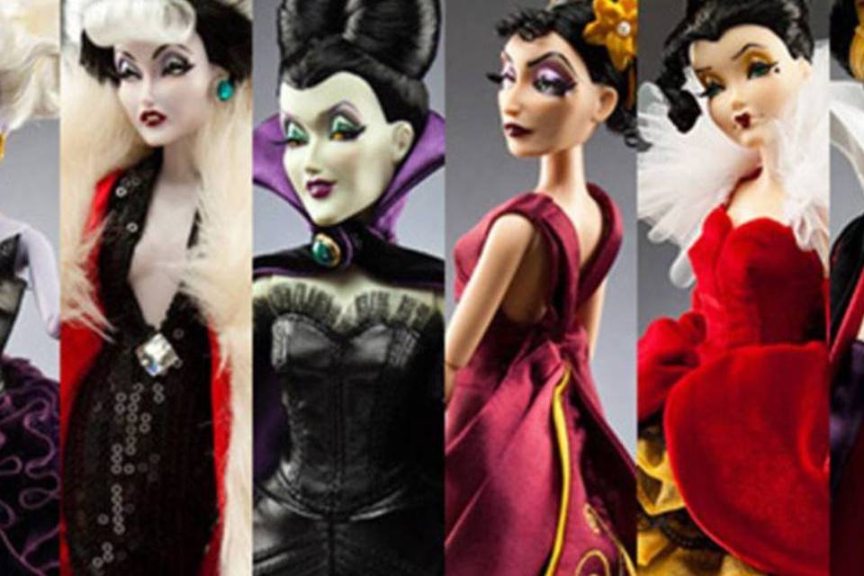 Disney lança coleção de bonecas inspiradas em suas vilãs