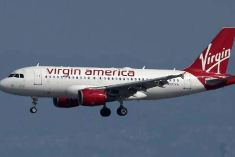 Avião da Virgin America: com essa parceria, a Spotify espera conquistar novos clientes (Justin Sullivan/AFP)