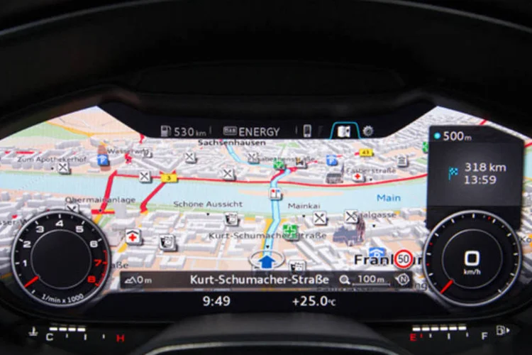 Virtual Cockpit do Audi TT (Divulgação)