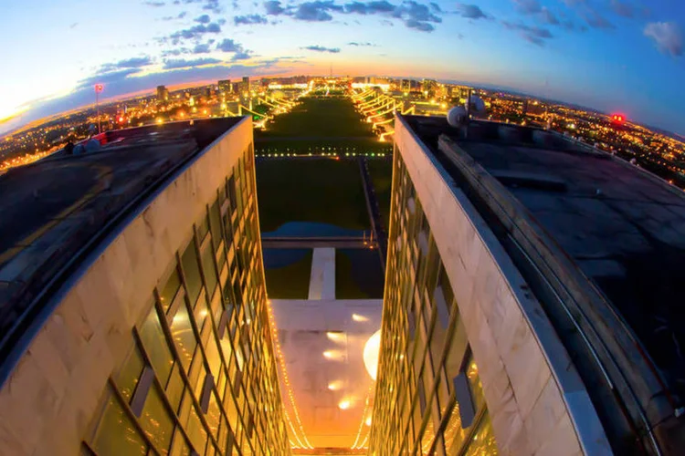 Vista aérea da Esplanada dos Ministérios, em Brasília (Ana Volpe/Senado/Fotos Públicas/Divulgação)