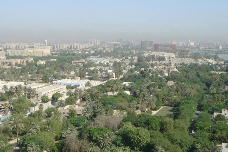 Vista da zona verde, na cidade de Bagdá (Wikicommons / Robert Smith/Wikimedia Commons)