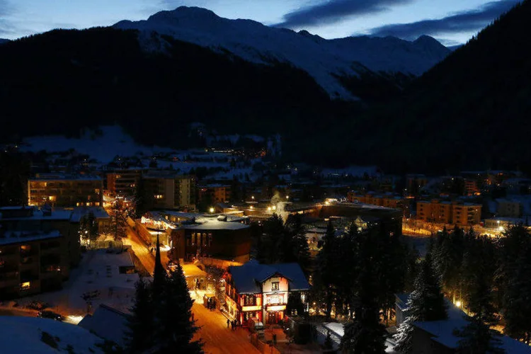 Vista de resort em Davos, Suíça, onde acontece o Fórum Econômico Mundial (Ruben Sprich/Reuters)