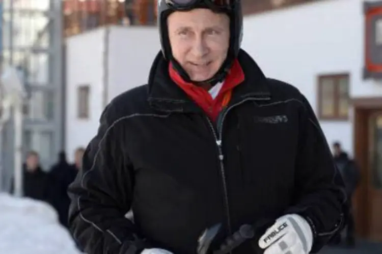 Vladimir Putin em Sochi: mensagem do presidente sobre a Crimeia está prevista para as 15H00 (8H00 de Brasília) (Alexei Nikolsky/AFP)