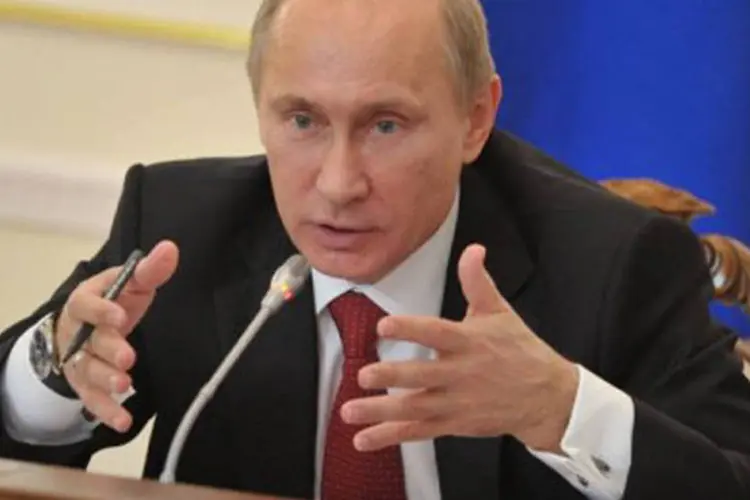 
	O presidente russo, Vladimir Putin: &quot;Esse &eacute; um ato puramente pol&iacute;tico e n&atilde;o amig&aacute;vel&quot;, disse sobre a nova legisla&ccedil;&atilde;o americana
 (Alexei Nikolsky/AFP)