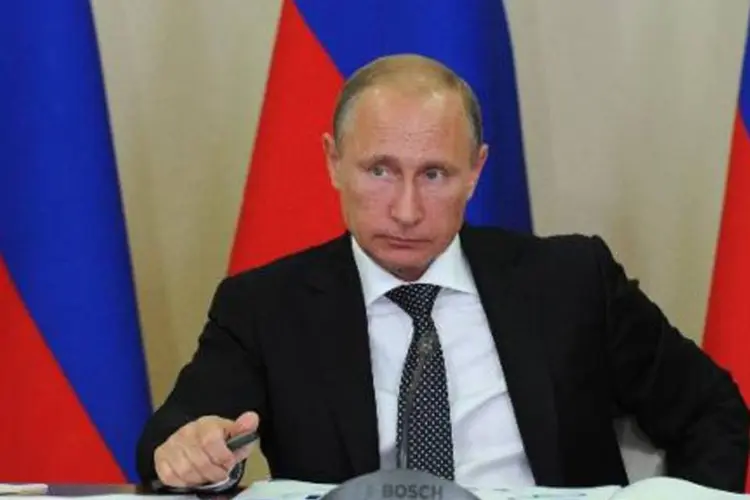 O presidente russo, Vladimir Putin: presidente enviou uma carta com pedidos de mudança no Acordo de Associação entre a UE e a Ucrânia (Michael Klimentyev/AFP)