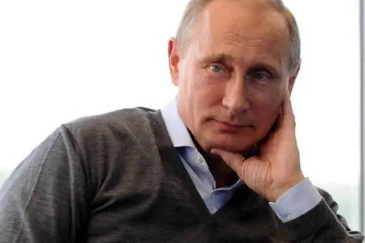 
	O presidente russo, Vladimir Putin: pa&iacute;ses da Otan condenaram comportamento russo frente &agrave; Ucr&acirc;nia
 (Mikhail Klimentyev/AFP)