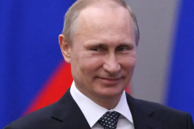 Vladimir Putin, presidente russo: 80% dos entrevistados aprovam a gestão de Putin, enquanto apenas 18% reprovam a gestão do presidente russo (Getty Images)