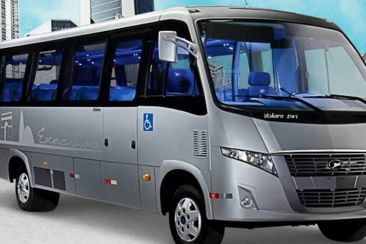 Modelo Executivo DW9, da linha Volare: unidade de negócios da Marcopolo oferece veículos completos (chassi e carroceria) (Divulgação)