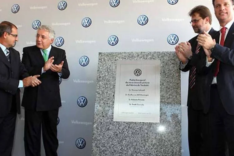 Cerimônia na Volks: montadora foca gargalos da produção (Divulgação)