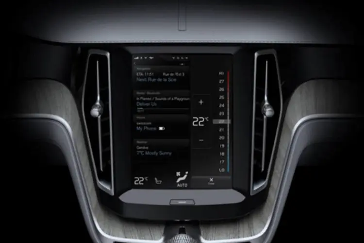 Computador de bordo que irá acompanhar nova geração de carros Volvo (Divulgação)