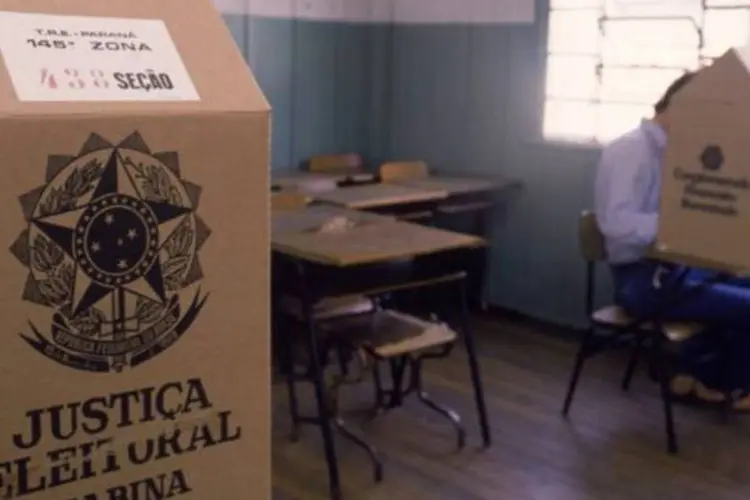 Local de votação no Paraná (Nani Gois/Veja)