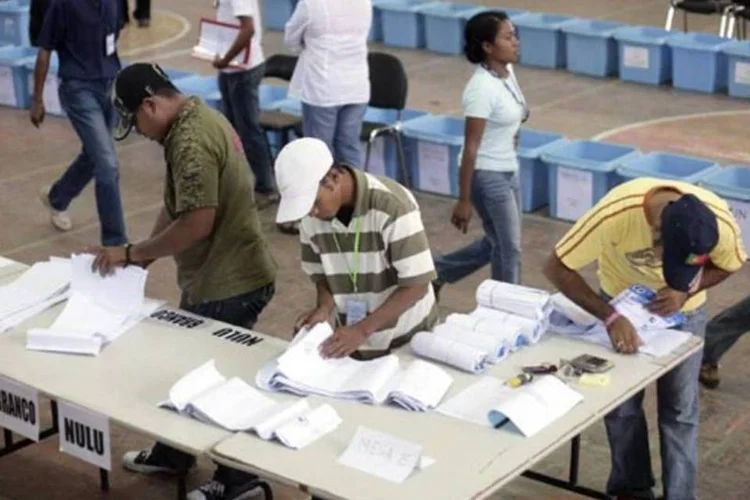 Taur Matan Ruak recebeu 61,2% dos votos no segundo turno da eleição presidencial, em 16 de abril, contra 38,8% do ex-presidente do Parlamento Francisco Guterres (Dimas Ardian/Getty Images)